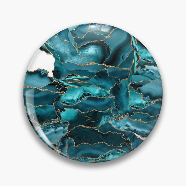 Item preview, Blue and Gold Glitter Agate designed and sold by Alemi.