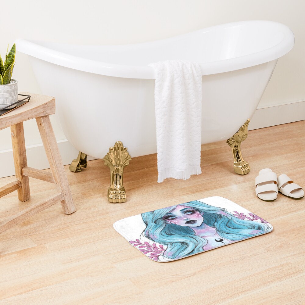 Pearlescent mermaid Bath Mat