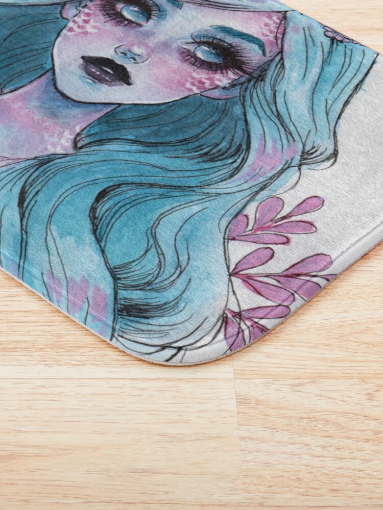 Alternate view of Pearlescent mermaid Bath Mat