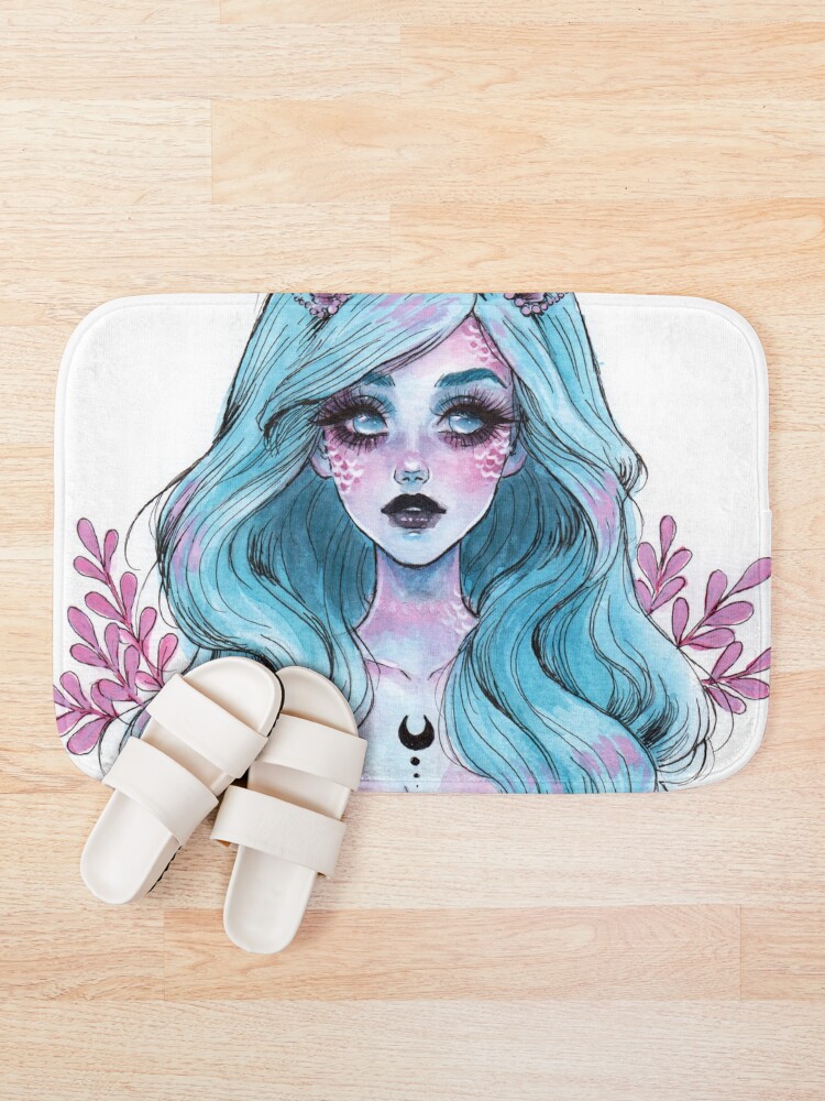 Alternate view of Pearlescent mermaid Bath Mat