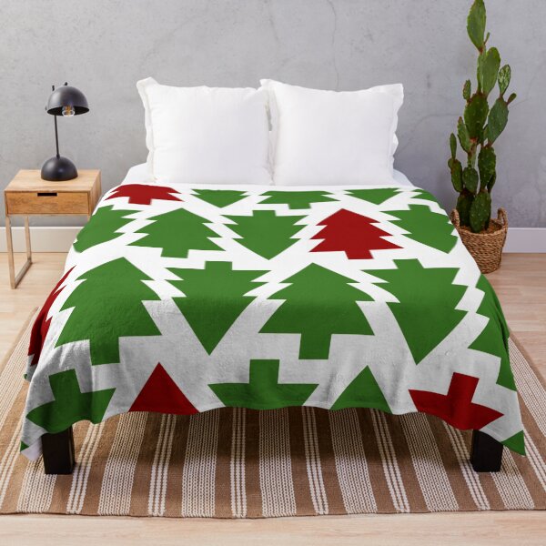 Item preview, Pinos de Navidad rojo y verde sobre blanco designed and sold by AlteredAtelier.