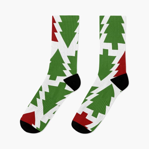Item preview, Pinos de Navidad rojo y verde sobre blanco designed and sold by AlteredAtelier.