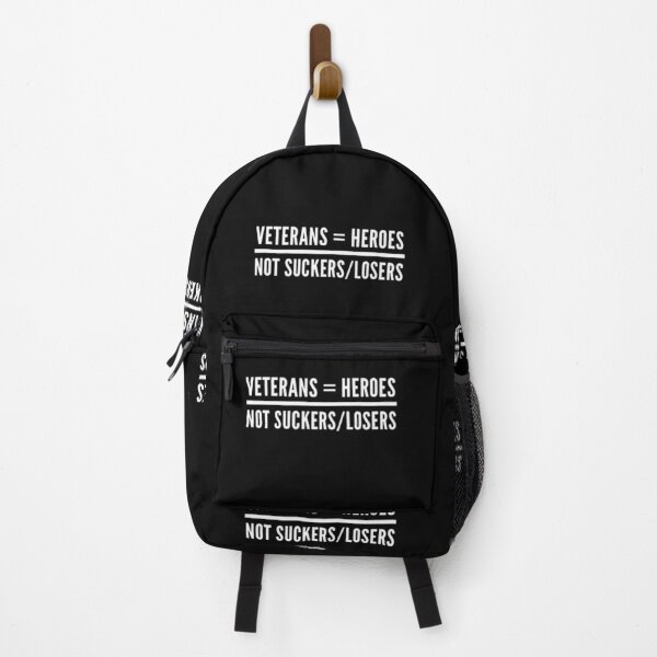 Item preview, VETERANS ARE HEROES NOT SUCKERS/ LOSERS Bold Design designed and sold by MerciMe.