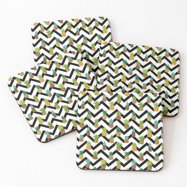 Item preview, Colorful Pineapple Pattern With Black Lines  designed and sold by remonss.