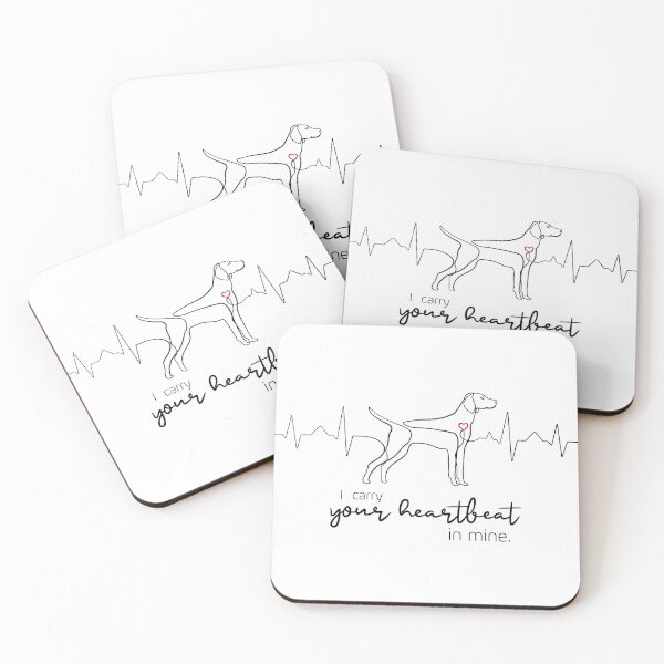 Item preview, Your heartbeat in mine - Weimaran designed and sold by BehinTheIdea.