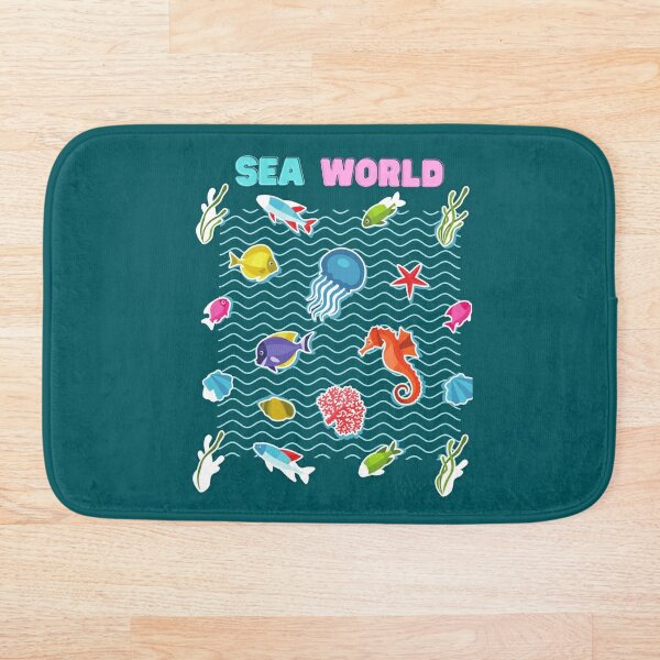 Seaworld Bath Mats Redbubble