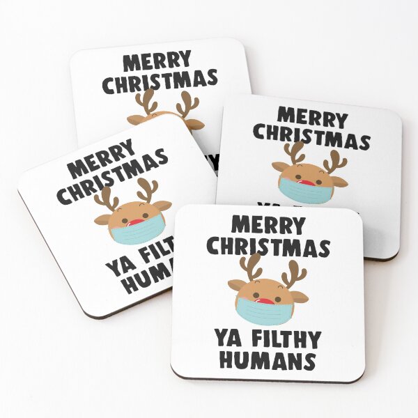 Item preview, Merry Christmas Ya Filthy Humans Funny Christmas 2020 designed and sold by CrystalCrush.