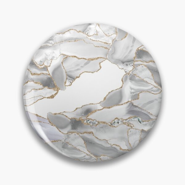 Item preview, White and Gold Glitter Agate designed and sold by Alemi.