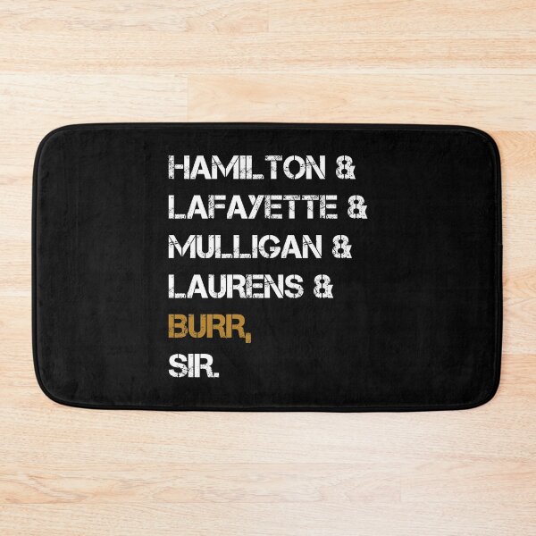 Item preview, Hamilton, Lafayette, Mulligan, Laurens, Burr, Sir Vintage namelist designed and sold by portrait4you.