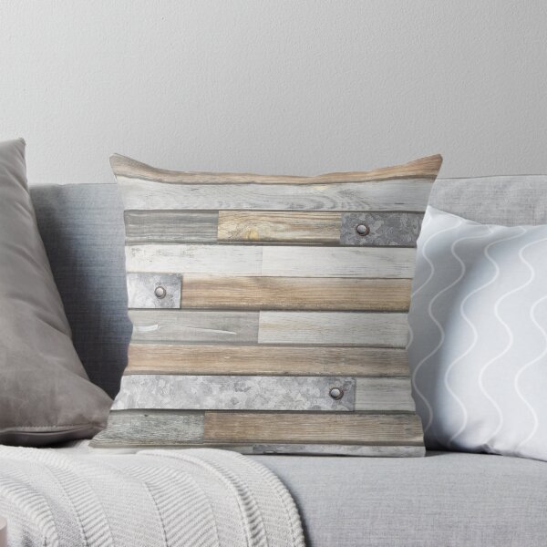 Item preview, Wood and Galvanized Metal Stripe designed and sold by Lynnea Washburn.