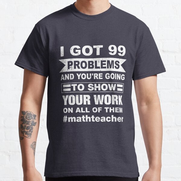 Amantes de las matemáticas, diseño simple del profesor de matemáticas Camiseta clásica