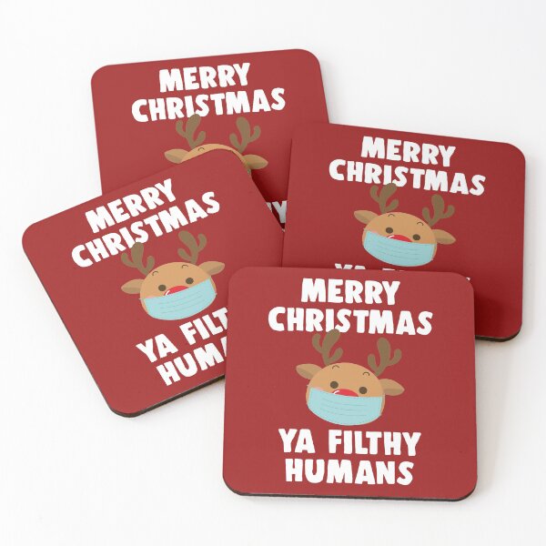 Item preview, Merry Christmas Ya Filthy Humans Funny Christmas 2020 designed and sold by CrystalCrush.