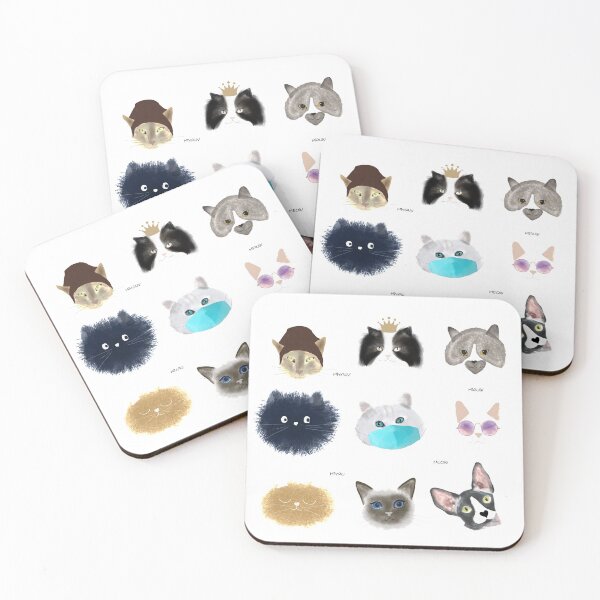 Item preview, Cats heads up designed and sold by narais.