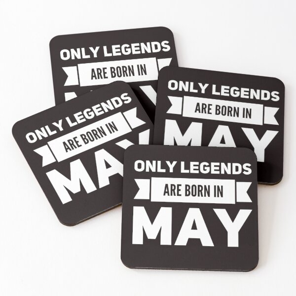 Item preview, Only Legends Are Born In May designed and sold by Mamibo.