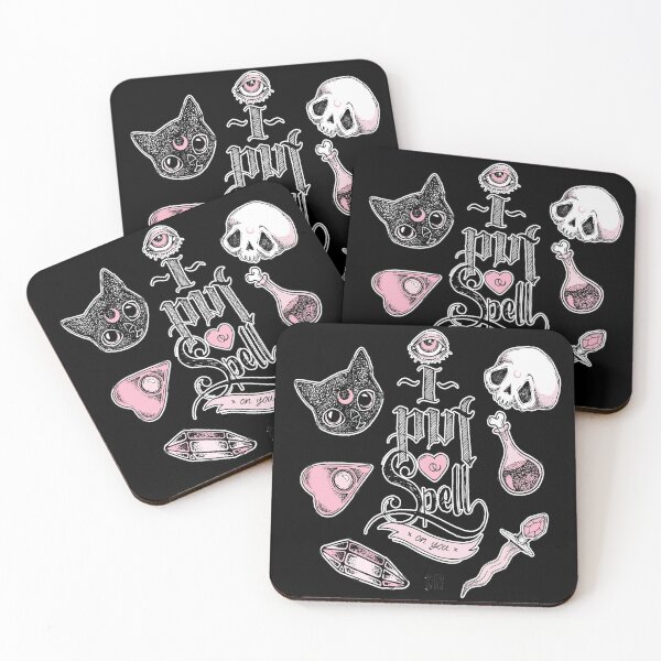 Item preview, Spell / Dark / Spell on You / Halloween / Party / Trick or Treat / Friends / Black Cat / Pumpkin Face / Witch / Sticker designed and sold by AnnaWander.