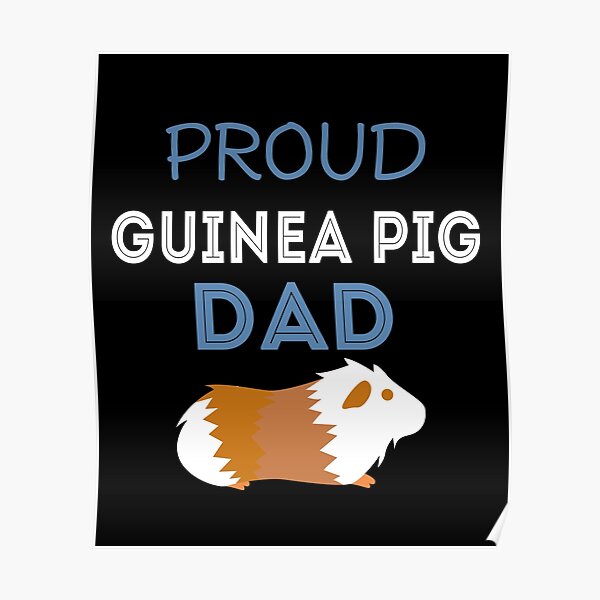 Guinea Pig Dad Posters Redbubble