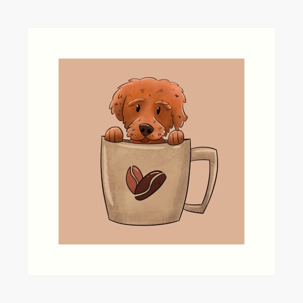 More Pup in a Cup Art Print