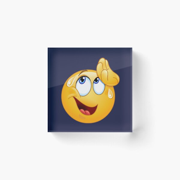 Item preview, Wiping Sweat Emoticon designed and sold by Yael Weiss.