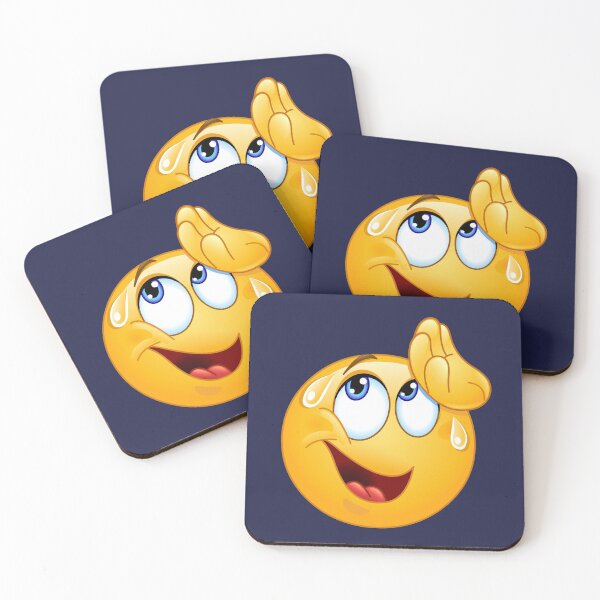 Item preview, Wiping Sweat Emoticon designed and sold by Yael Weiss.