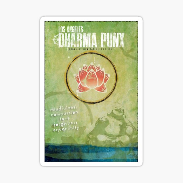 Dharma Punx Design Sticker