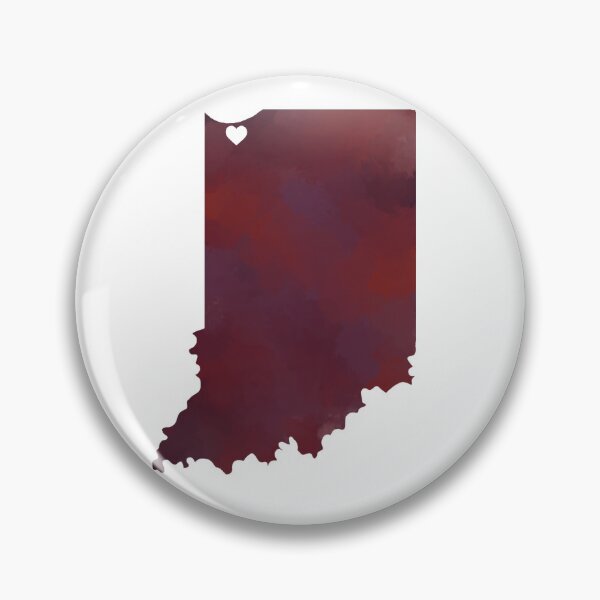 Item preview, Burgundy Heart Indiana designed and sold by Renae  Warren.
