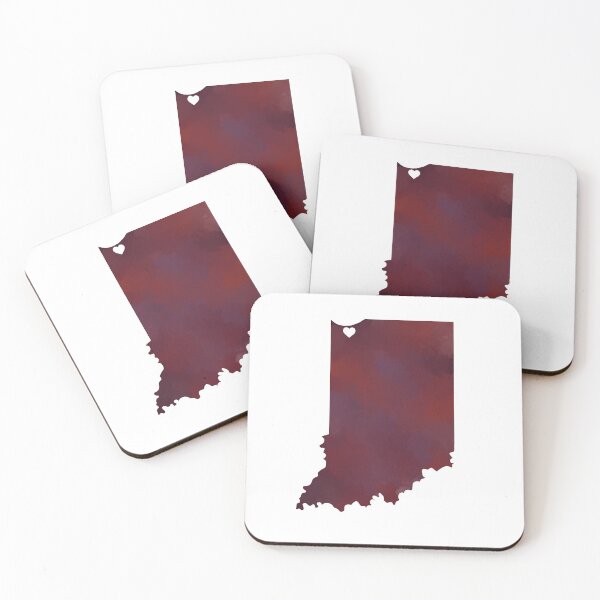 Item preview, Burgundy Heart Indiana designed and sold by Renae  Warren.