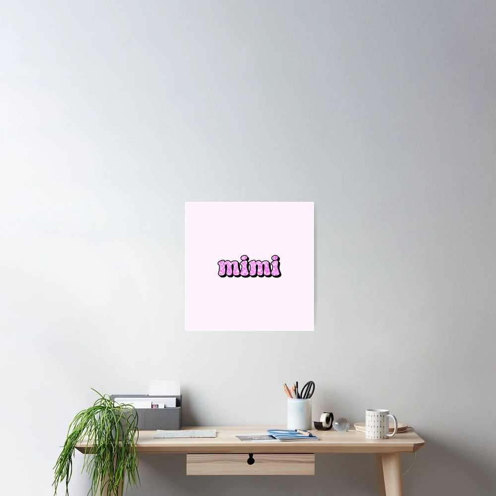 aesthetic hot pink glitter mimi name