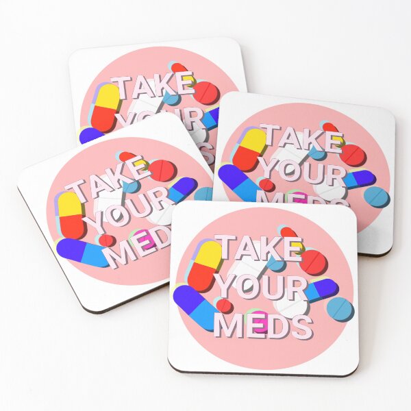 Item preview, TAKE YOUR MEDS self care print designed and sold by aloetech.