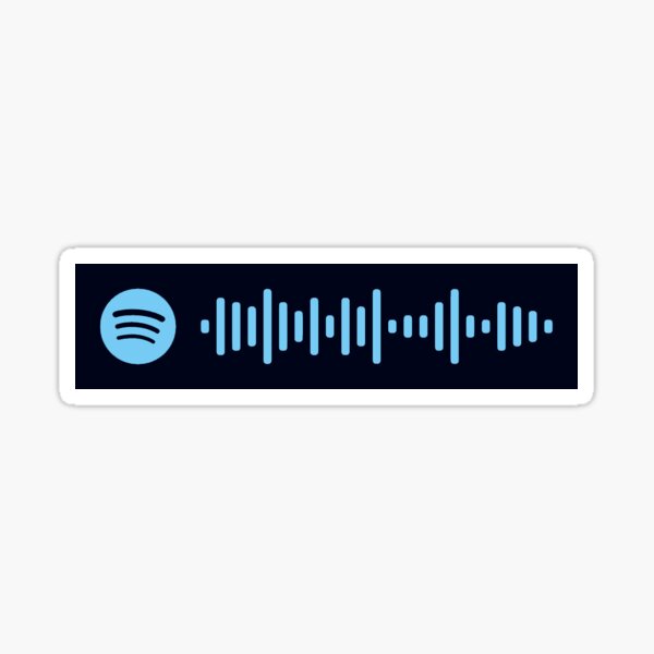 Código de Spotify de Blue Bird Pegatina