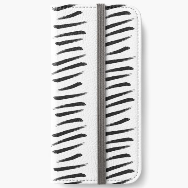 Zebra Stripe Paint Strokes iPhone Wallet