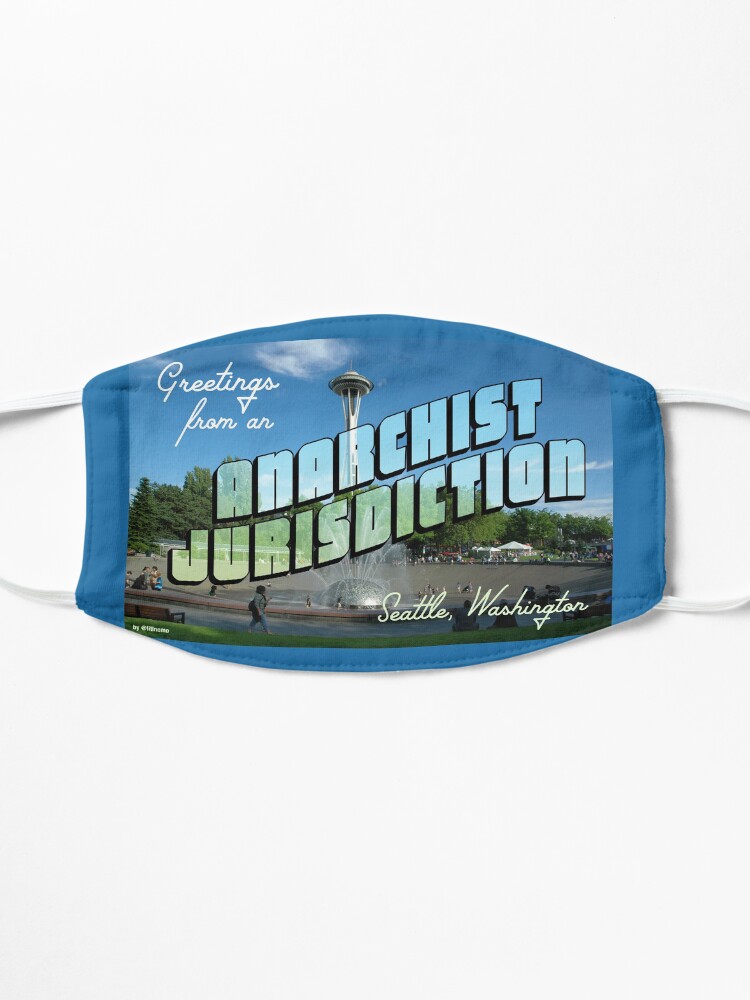 Alternate view of Greetings from Anarchist Seattle! Mask