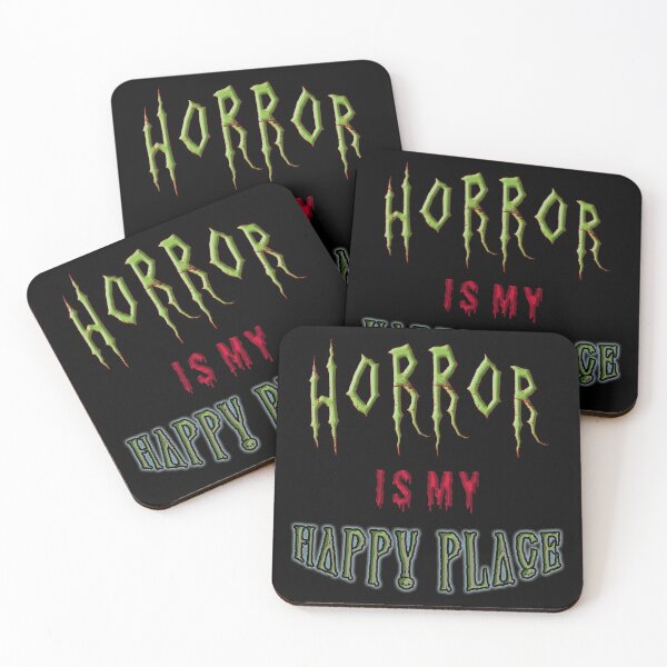 Item preview, Horror Is My Happy Place! | Happy Horror Zombie Halloween Spooky Horror Holiday Humor Ideas TM11 designed and sold by triciakitty.