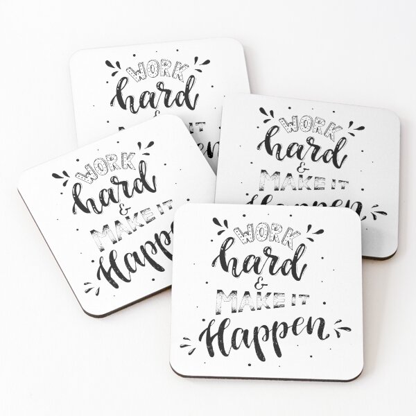 Item preview, Work Hard & Make it Happen designed and sold by PeterSS.