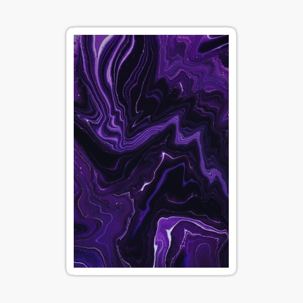 Deep violet outer space pattern Sticker