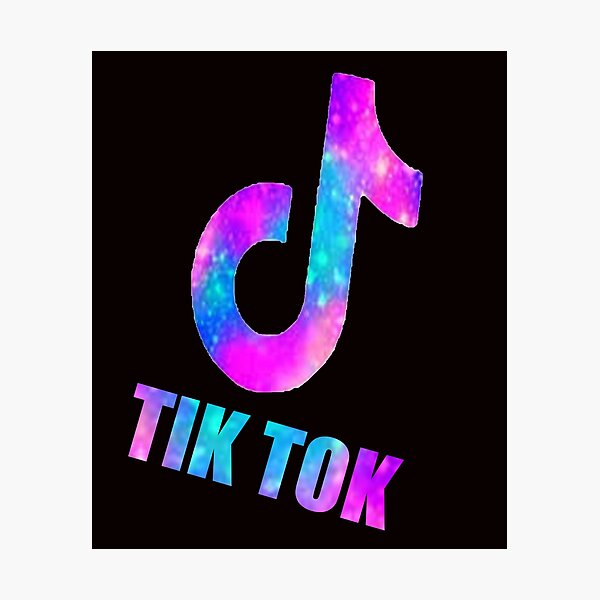 Blue Tiktok Logo Photographic Prints | Redbubble
