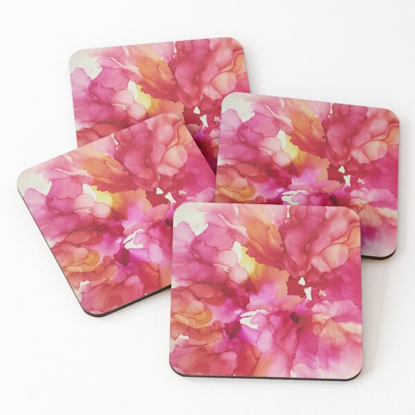 Item preview, Pink Blooms Alcohol Ink designed and sold by Artfully Abstracted.