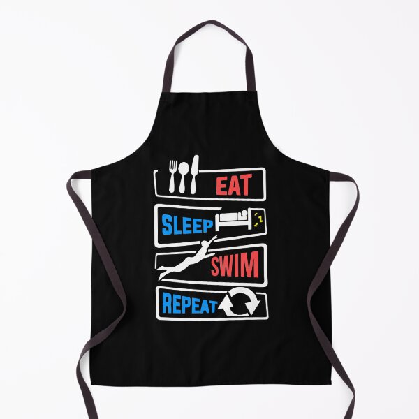 Item preview, Eat sleep swim and repeat designed and sold by Nessshirts.