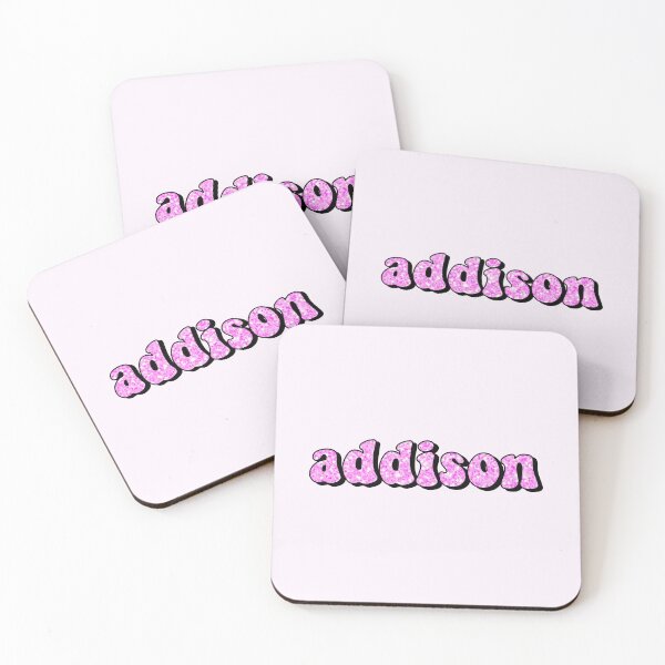 Item preview, aesthetic hot pink glitter addison name designed and sold by STAR10008.