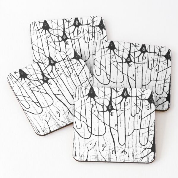 Item preview, Neuron Pyramidal Cells Drawing by Santiago Ramon Y Cajal designed and sold by ScienceSource.