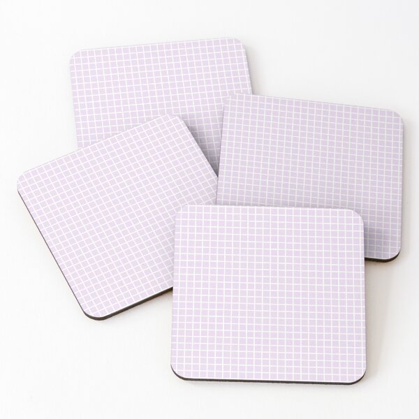 Item preview, Lavender Purple and White Graph Grid Pattern designed and sold by SqueakyRicardo.