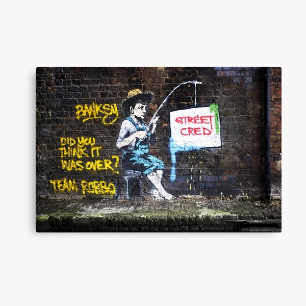 Item preview, BANKSY VS Robbo War - Fishing Boy designed and sold by WE-ARE-BANKSY.