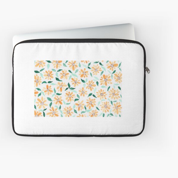 Watercolor Yellow Flower Laptop Sleeve