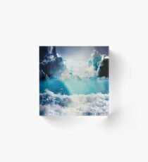 Secret place in blue Acrylic Block