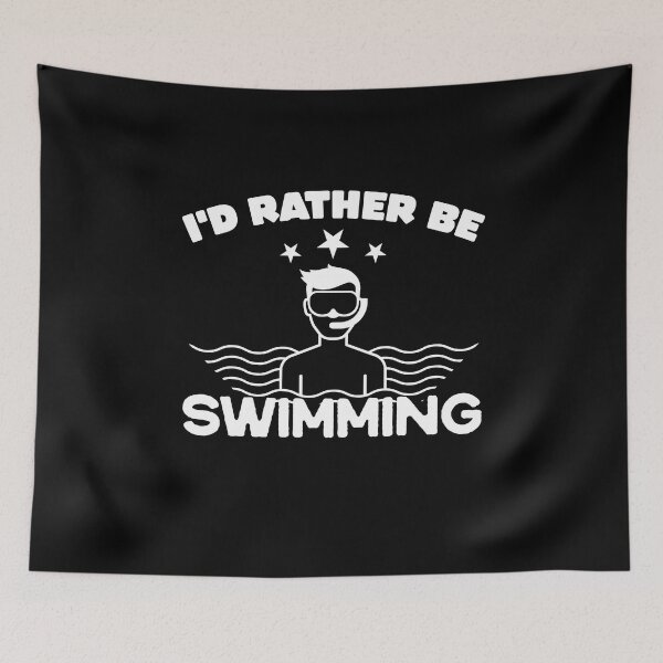 Item preview, Gift idea I'd rather swim gift for men designed and sold by Nessshirts.