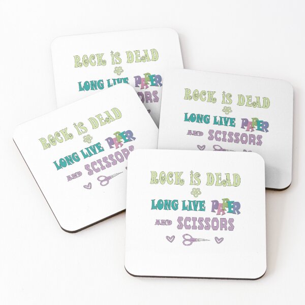 Item preview, Rock is Dead. Long Live Paper and Scissors. designed and sold by Keyma.