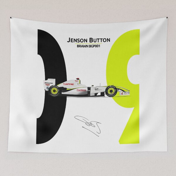 Item preview, Jenson Button - Brawn BGP001 09 designed and sold by JageOwen.