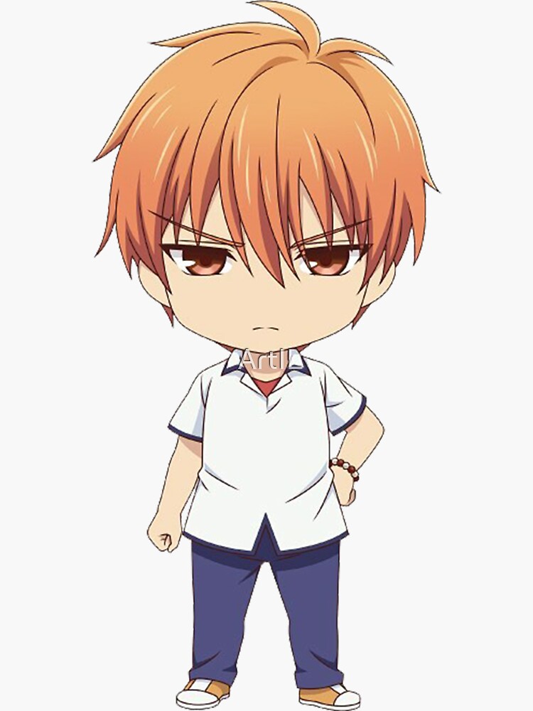 "Chibi Kawaii Kyo (Fruits Baskets)" Sticker for Sale by ArtIL Redbubble