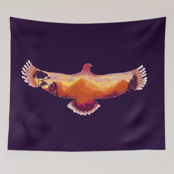 Item preview, hand-painted hawk DIGITAL TRENDs  designed and sold by THE AMERICAN TEEVANGELIST.