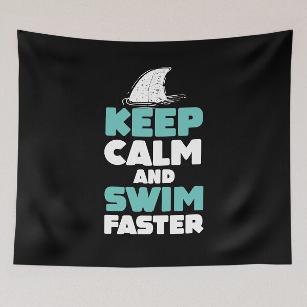 Item preview, Gift Idea Keep Calm And Swim Faster designed and sold by Nessshirts.
