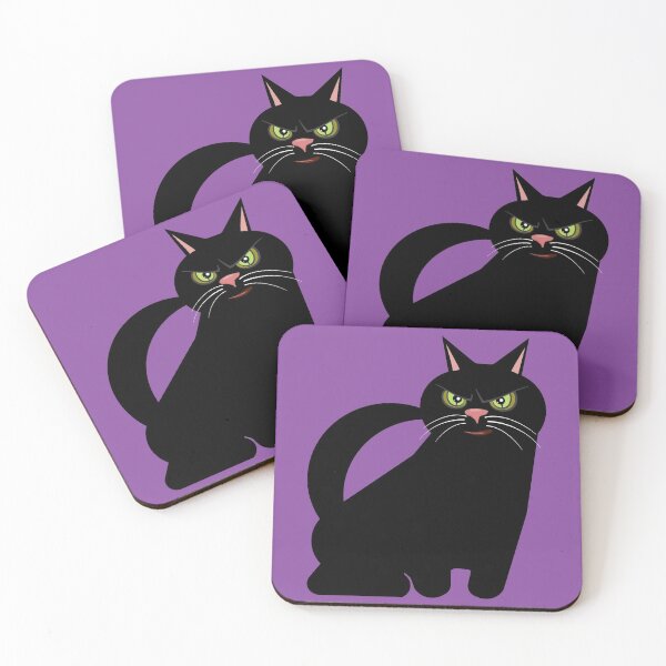 Item preview, Black Cat Retro Style - Everyday and Halloween designed and sold by Crow and Monkey.
